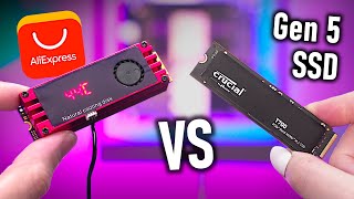 Schlechte Idee PCIe Gen 5 SSD gegen AliExpress Kühler [upl. by Lateh]