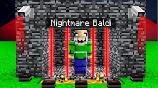 I Trapped NIGHTMARE BALDI in Minecraft Pocket Edition [upl. by Ynnus]