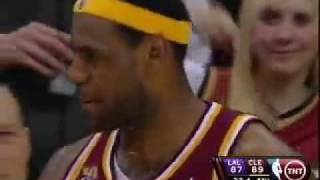 Lebron Rapping Eminem Song During Game [upl. by Avram]