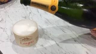 Langres Champagne Cheese with Veuve Clicquot [upl. by Eigla860]