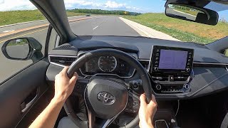 2021 Toyota Corolla Hatchback Nightshade Edition  POV Test Drive Binaural Audio [upl. by Bibah]