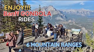 BANFF GONDOLA RIDES  VIEW THE 6 MOUNTAIN RANGES  Big Brother Journey travel nature canada [upl. by Kcirdnekel22]