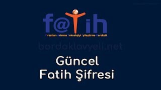 FATİH ŞİFRE NEDİR FATİH AĞINA BAĞLANMA 2024 [upl. by Rem237]