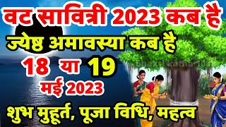 Vat Savitri Puja 2023  Vat Savitri Puja Kab Hai  Vat Savitri Vrat Kab Hai  amavasya kab hai [upl. by Aek]