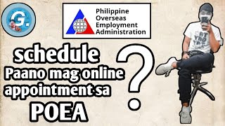 How to get online appointment in POEA [upl. by Anerda]