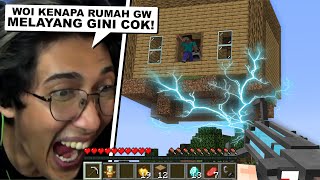 Aku Diam Diam Memindahkan Rumah Dia Dengan SENJATA GRAVITASI Di Minecraft [upl. by Tilla]