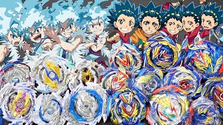 FINAL VALT VS LUI  All Valkyrie Evolutions VS All Longinus Evolutions  Beyblade Burst Team Battle [upl. by Lula]