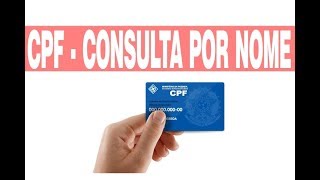 Consulta de CPF pelo Nome Completo [upl. by Etterrag]