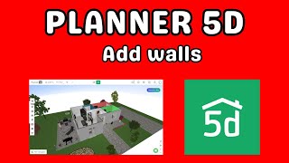 Planner 5D add walls [upl. by Felicdad]