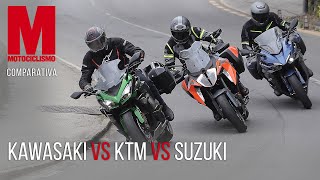 Comparativa Sport Tourer  KTM 1290 Super Duke GT vs SUZUKI GSXS1000GT vs KAWASAKI Ninja 1000SX [upl. by Ovatsug901]