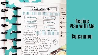 Recipe Plan With Me  Colcannon  The Happy Planner [upl. by Angelique]