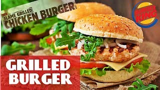 Grilled Chicken Burger By Chef Food  How To Make BBQ Chicken Grilled Burger  Burger King Recipe [upl. by Vergne]