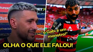 quotELE É UM MONSTROquot ARRASCAETA FALA SOBRE O GABI EM FINAIS E AMASSO CONTRA O GALO [upl. by Edmonds]