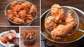 دجاج كنتاكي المقرمش KFC بالخلطه السريه بطريقه المطاعم ف البيت الفراخ البروستد بطريقه سهله جدا وتجنن [upl. by Hpotsirhc]