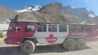 Athabasca Glacier Tour  Returning to the Visitor Centre  Columbia Icefields Jasper Alberta Canada [upl. by Gonta249]