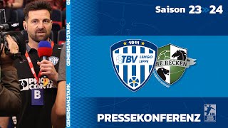 Pressekonferenz TBV Lemgo Lippe  TSV HannoverBurgdorf 180424 [upl. by Airednaxela]