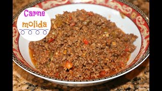 Carne molida  Picadillo  estilo Dominicano Ros Emely [upl. by Gates855]