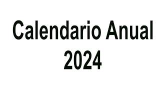 Calendario anual 2024pdf [upl. by Sylram]