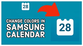 How to Change Color in Samsung Calendar Changing Colors in Samsung Calendar 2024 [upl. by Caughey]