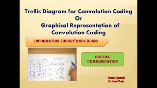 Unit5 L86 Trellis Diagram for Convolution Coding Graphical Representation of Convolutional Coding [upl. by Wurst]