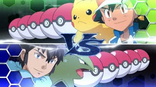 Ash vs Alain Full Battle in Hindi Part1 Pokemon XYZ Episode 38 [upl. by Gerlac]