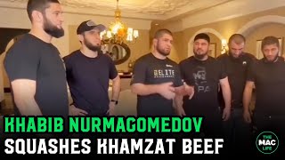 Khabib Nurmagomedov meets with Khamzat Chimaev “We are tired of this nonsense” [upl. by Okiron]