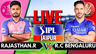 IPL 2024 Live RCB vs RR Live Match  IPL Live Score amp Commentary  Bangalore vs Rajasthan Inning 2 [upl. by Yelssew]