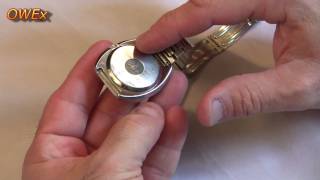 Omega watch repairs  Opening a pressure fit case back [upl. by Howarth]