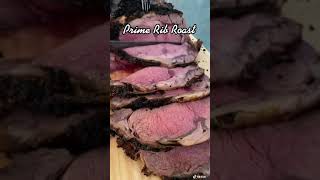 PERFECT PRIME RIB ROAST WITH BUTTER GARLIC HERB RECIPE shorts [upl. by Yllrebmik215]