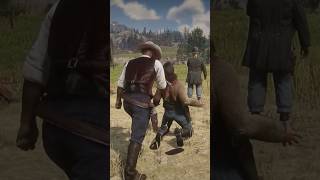 reddeadredemption Brutal stealth killing NPC in RDR2 [upl. by Cacka]