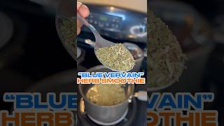 Making Blue Vervain Herb Smoothie [upl. by Maher]