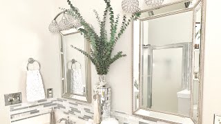 BATHROOM COUNTERTOP DECORATING IDEASDECORATE WITH ME [upl. by Eldrid983]