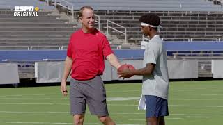 Peyton Manning Runs Routes with Deion amp Shedeur Sanders [upl. by Nibbor331]