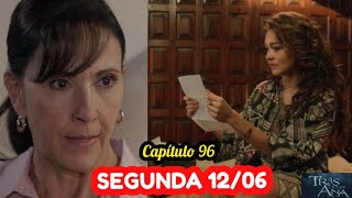 TRÊS VEZES ANA capítulo de hoje segundafeira 12062023 novela do SBT [upl. by Alinna275]