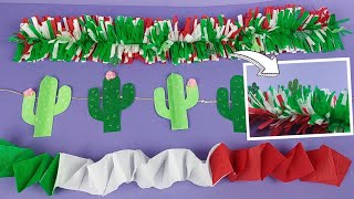 3 guirnaldas de papel para fiestas patrias accesible [upl. by Ellek]