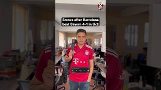 Scenes after Barca vs Bayern Match 🤣 fcbarcelona fcbayern bayernmunich [upl. by Redliw786]