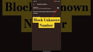 How to Block Unknown Phone Numbershow to stop spam calls [upl. by Amathist628]