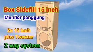 Skema box SR215 2X15quot plus tweeter System 2 way Monitor panggung [upl. by Emilio]