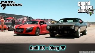 GTA 5 Fast amp Furious 7  Audi R8 Obey 9F Car Build 17 [upl. by Idnahk360]