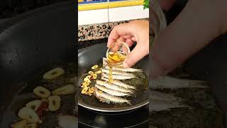 Rico facil rapido 👌 Boquerones al ajillo shorts A mi manera recetas  recipe food cocina [upl. by Accever]