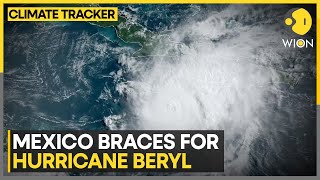 Mexico Beryl restrengthens to category3 storm  WION Climate Tracker [upl. by Okubo710]