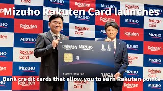 Mizuho Rakuten Card launches Bank credit cards that allow you to earn Rakuten points [upl. by Anitirhc249]