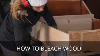 How to Bleach Wood  Bleaching out Wood Stain [upl. by Mindi]