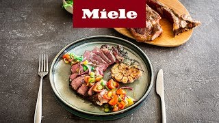 Rezept für den Miele Dialoggarer Porterhouse Steak I Miele [upl. by Deenya734]