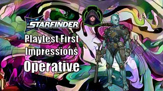 Starfinder 2e Operative First Look [upl. by Ainyt]