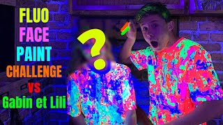 FLUO FACE PAINT vs Gabin et Lili [upl. by Dupaix203]