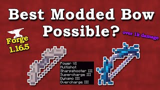 What is the Strongest Bow Possible in modded minecraft [upl. by Eicarg]