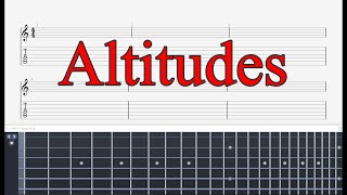 【TABS】Jason Becker  Altitudes  Sweep Arpeggio Section [upl. by Nigel]