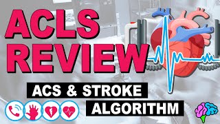 ACS amp Stroke Algorithms  ACLS Review [upl. by Eillat]