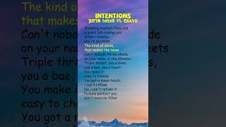 Justin Bieber ft Quavo  Intentions Lyrics shorts [upl. by Artek]